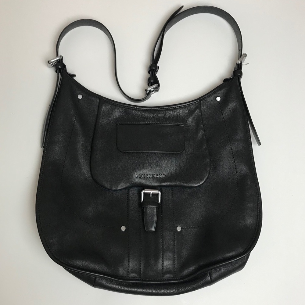 LONGCHAMP Balzane crossbody bag leather black